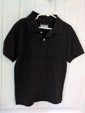 NWOT Basic Edition Black Short-Sleeve Polo